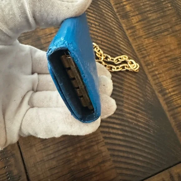 Louis Vuitton epi-leather hand, painted card key holder converted wristlet - Picture 16 of 17